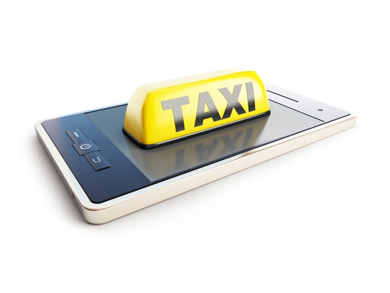 taxi and phone