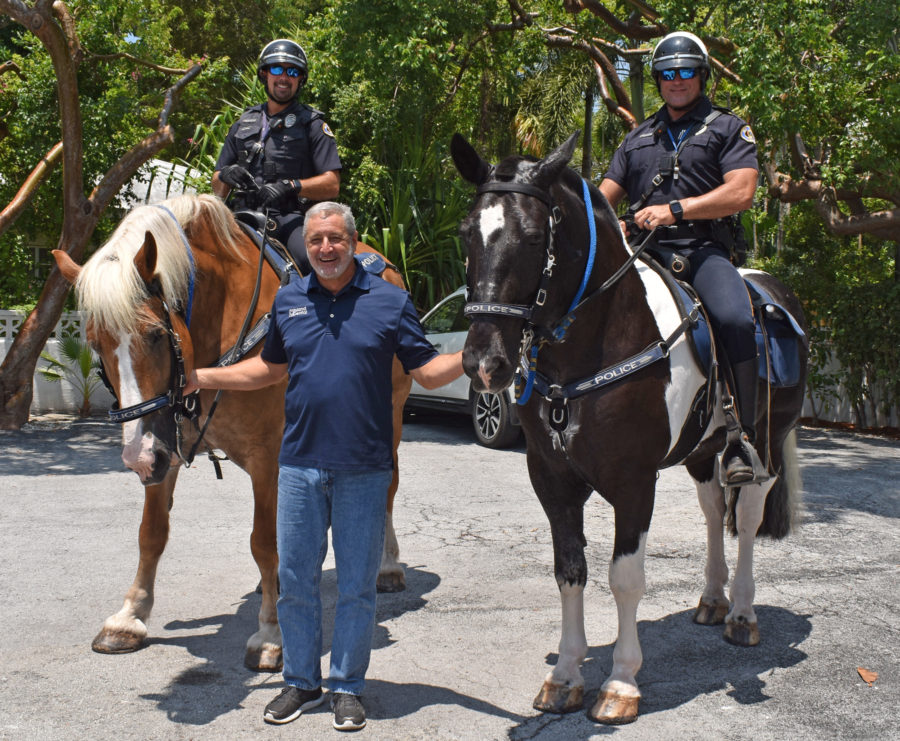 Dr. Spelios Donates Second Horse to KWPD: Savannah’s and Shmoo’s New Friend Lou