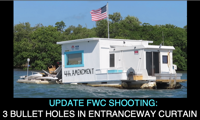 Update FWC Shooting: Three Bullet Holes in Entranceway Curtain