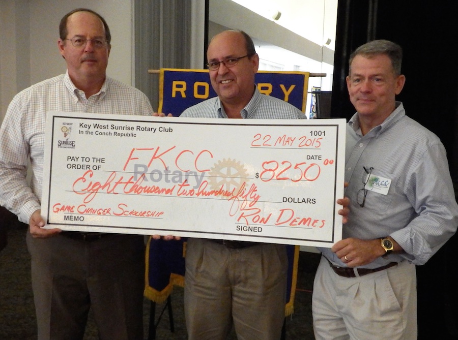 Key West Sunrise Rotary Supports New FKCC Scholarship Program
