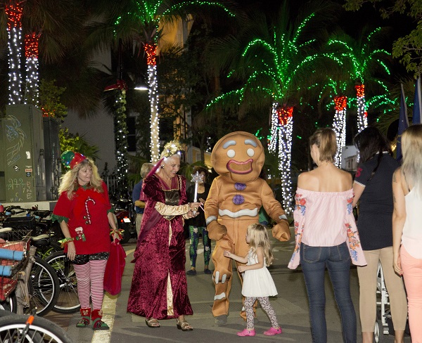 Lighting of the Harbor Walk of Lights at the Key West Historic Seaport on Wednesday, Nov 22