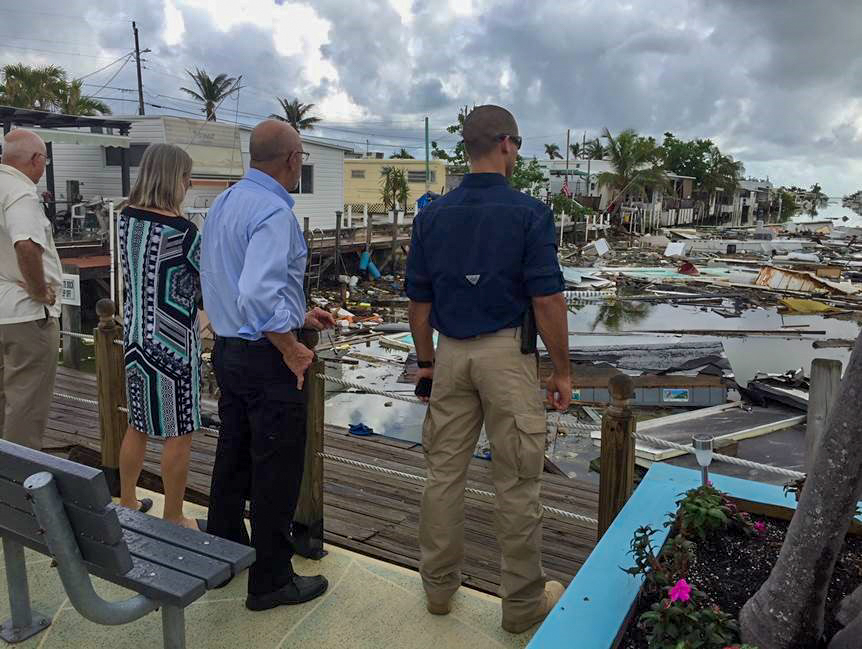 DEP Deputy Secretary Clark Tours Keys Canals Impacted by Hurricane Irma