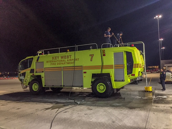 Monroe County Fire Rescue Receives New Crash Truck at Key West International Airport