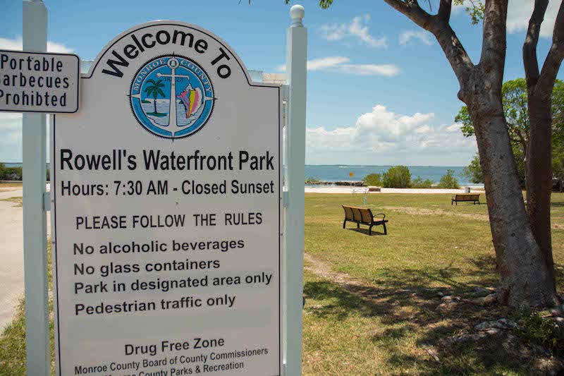 ROWELL’S WATERFRONT PARK IN KEY LARGO OPENS SATURDAY