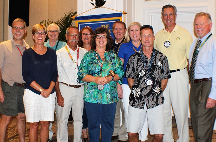 Key West Sunrise Rotary Installs 2017-18 President and Board
