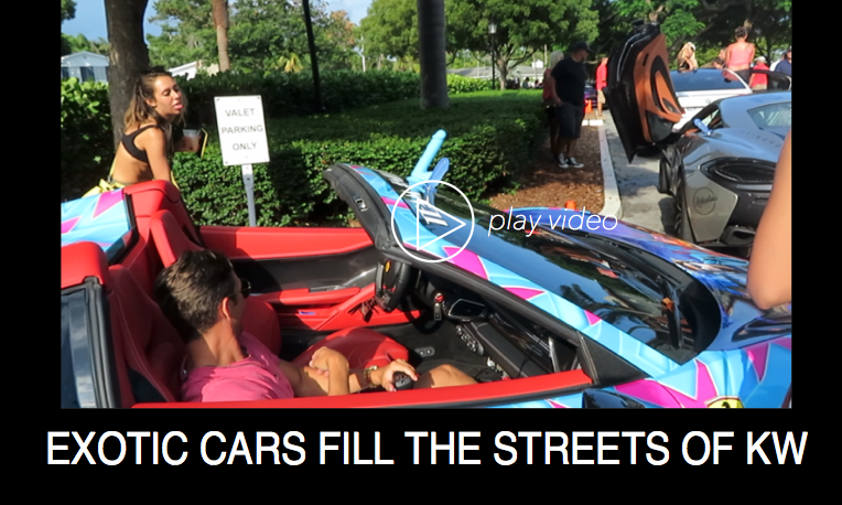 Exotic Cars Fill The Streets of Key West