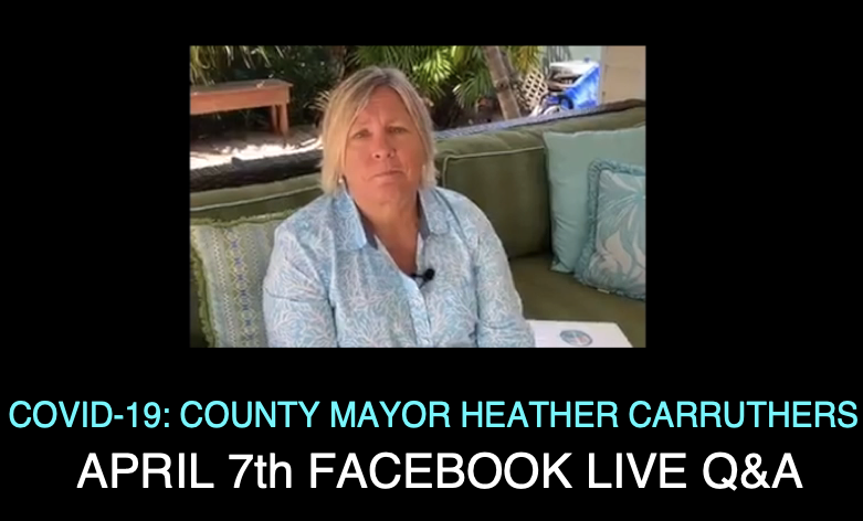 COVID-19: County Mayor Heather Carruthers April 7 2020 Facebook Live Q&A