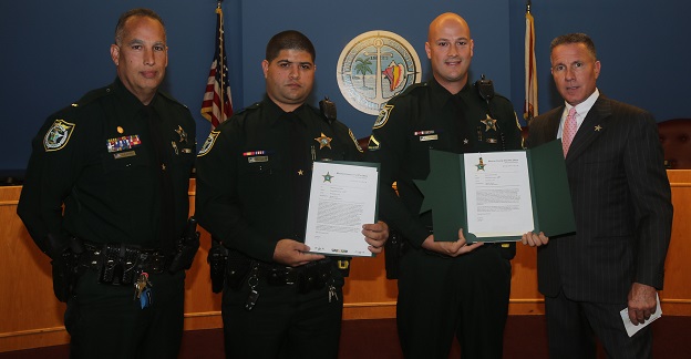 Sheriff Awards Deputies for Saving Lives