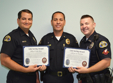 Officers Sims and Stockton Save a Life