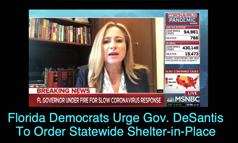 Florida Democrats Urge Gov. DeSantis To Order Statewide Shelter-In-Place