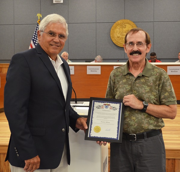Outgoing CRB Member, Tom Milone, Commended