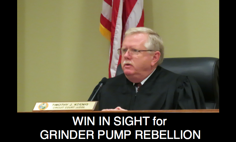 Win in Sight for Grinder Pump Rebellion
