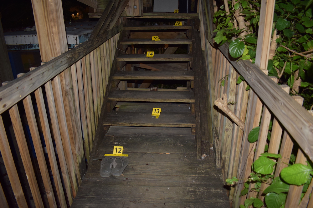 treehouse murder crime scene photo