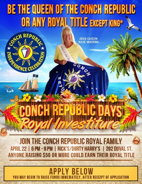 Conch Republic Seeks Candidates for Royal Family Investiture!